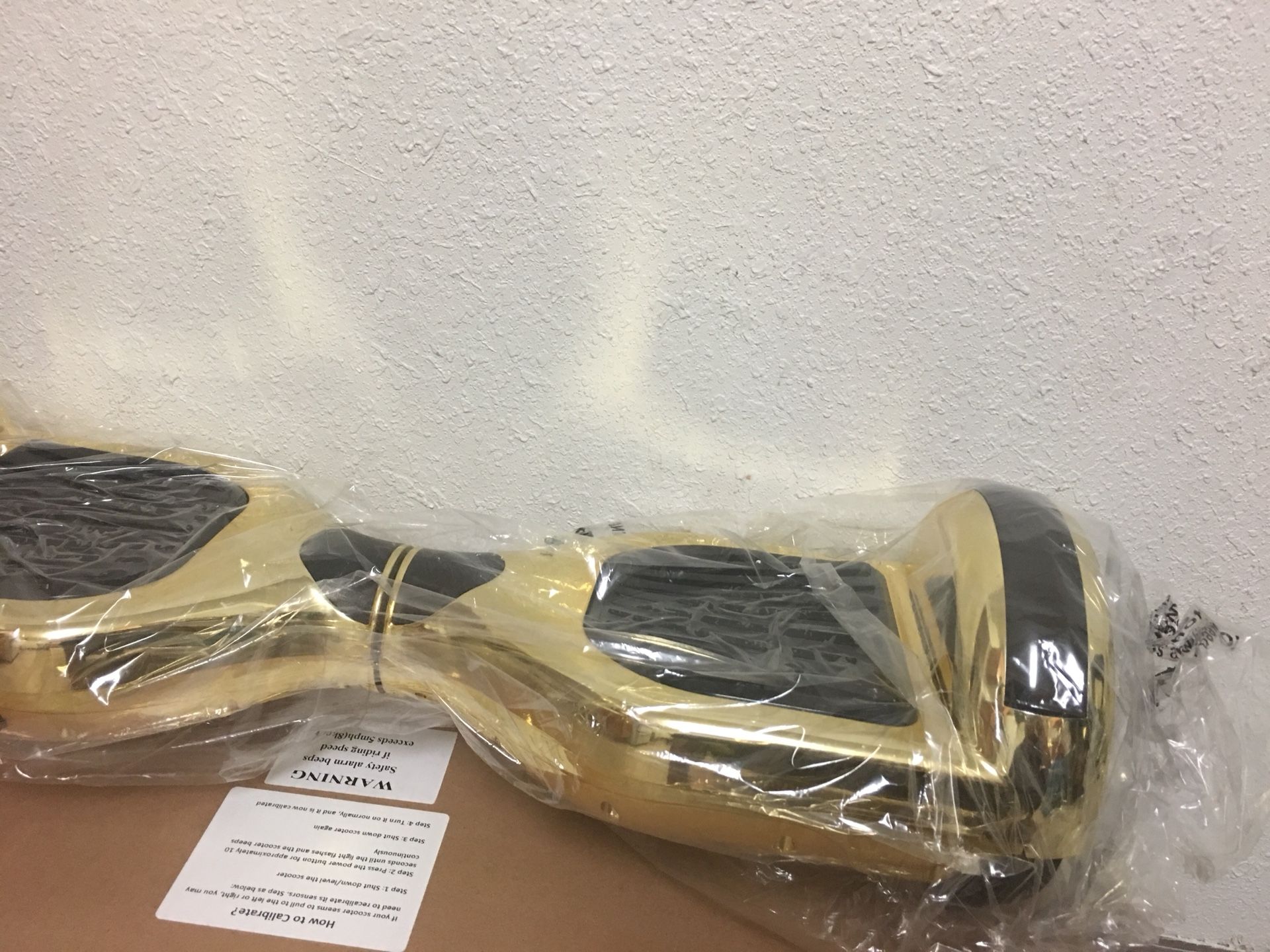 Brand new gold metallic hoverboard