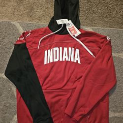 adidas Indiana Hoosiers Stadium Pullover Red Hoodie Men’s Medium HN9599 $80 Retail