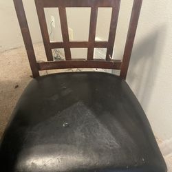 Real Wood Round Table & 2 Chair