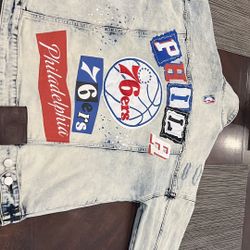 NBA 76ers Jean Jacket 