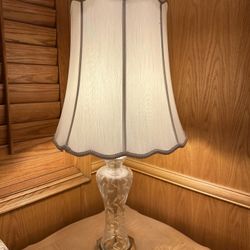 Vintage Tritschler Winterhalder Lead Crystal Lamps With Shade