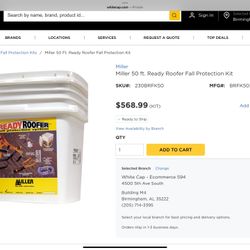 Ready Roofer 50’ Fall Protection System