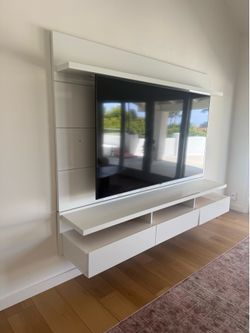 TV stand. White. No TV include