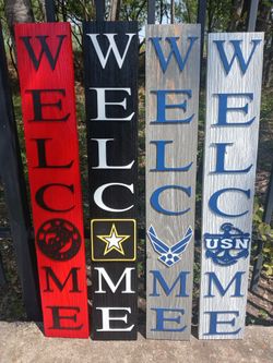 Military Themed Welcome Signs