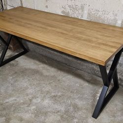 Solid Hard Maple Desk 70"x29"x30"