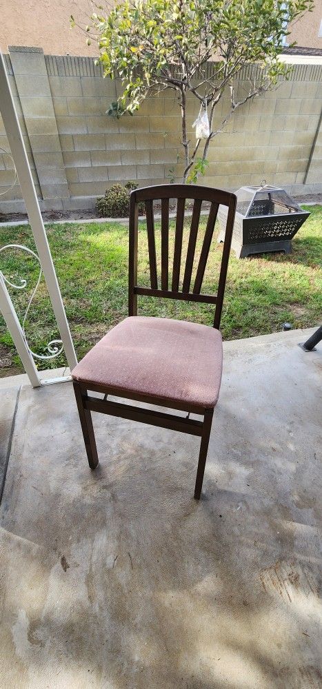 Antique Vintage Mid Century Stakmore folding chair Green Seat Made in NY, USA