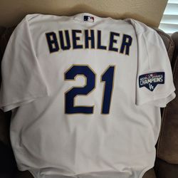 Dodgers Walker Buehler World Series Jersey (Authentic)