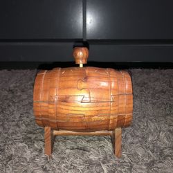 wooden barrel puzzle