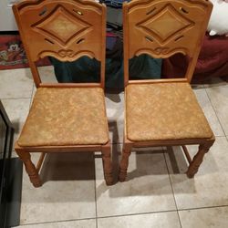 Vintage Wood Chairs