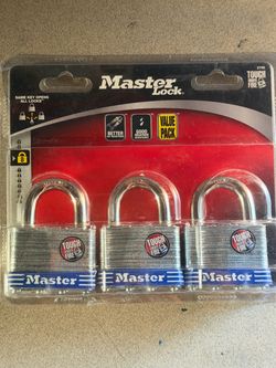 Master Lock Padlocks Value Pack of 3