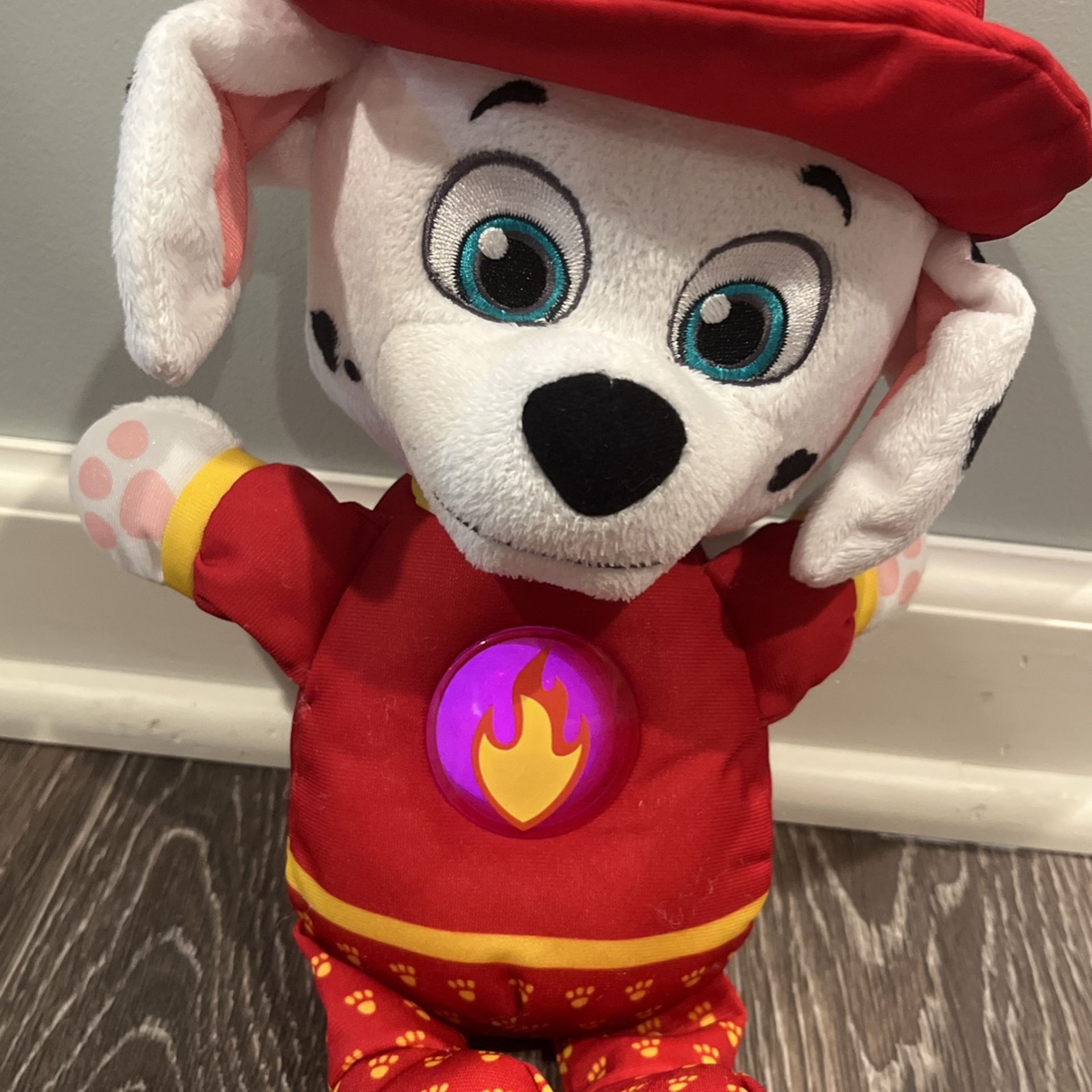 Marshall Paw Patrol Plush Snuggle Buddy With Light Up Belly