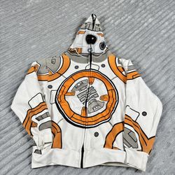 Star Wars Youth Hoodie Size Medium With Mask Attachment Super Soft