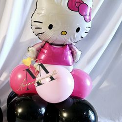 Hello Kitty Balloons Centerpieces 