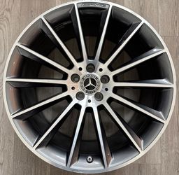 Single (1) one ☝🏻 Uno Mercedes GLE350 GLE450 21" Rim OEM 2020-21-22-23 Original REAR Wheel A1(contact info removed)00