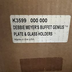 Debbie Meyer Genius Set Of 10  Buffetplate And Glass Holder - UNUSED