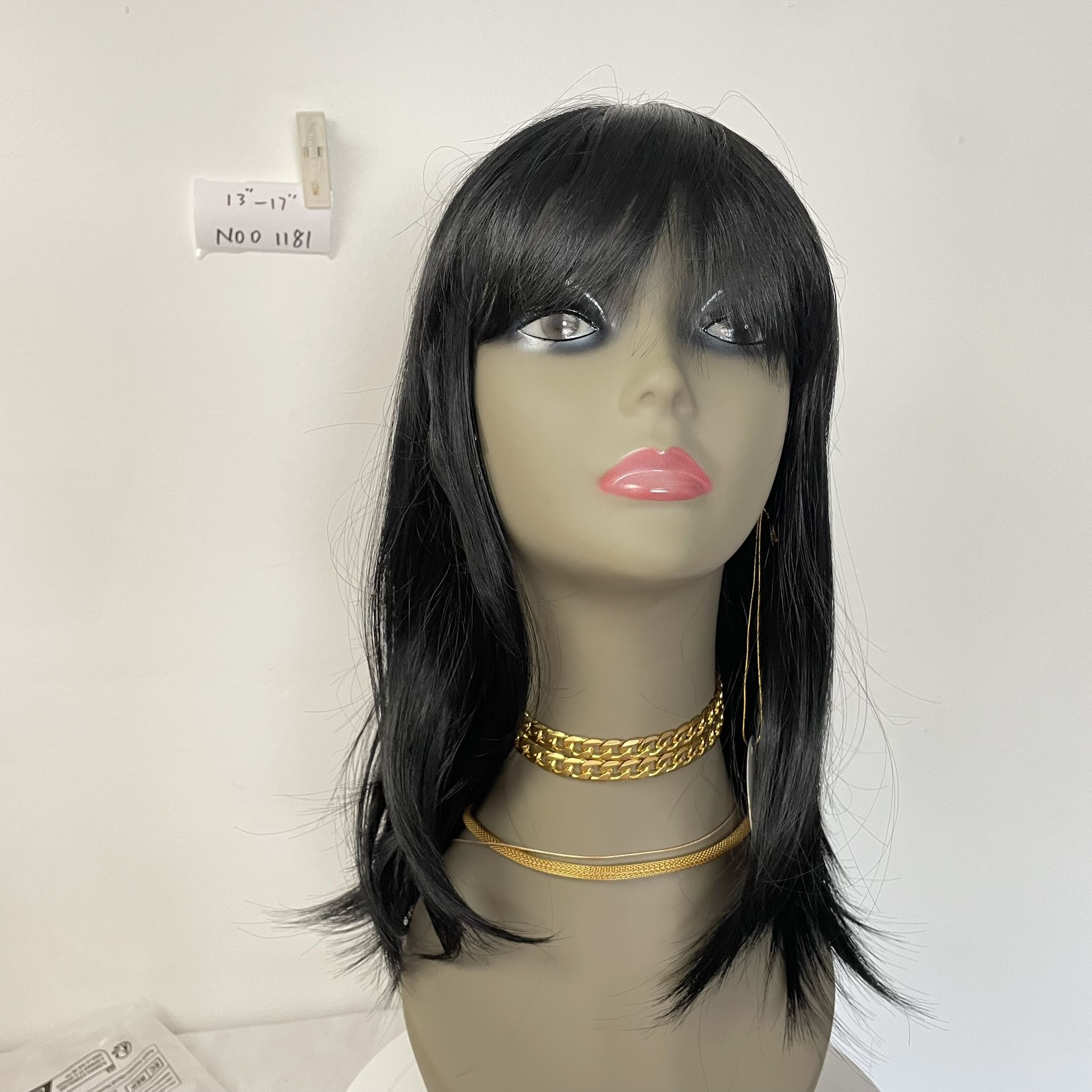 WIG. NO01181 (13-17 inch)adjustable elastic band.