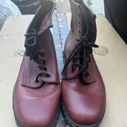 Doc Martens Maroon Boots 