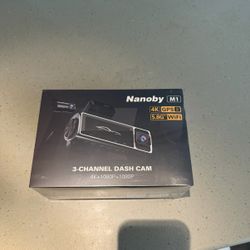 4K 3 Channel Dash Cam Front and Rear Inside, Built-in 5.8GHz WiFi GPS, 64GB Card Included, 4K+1080P+1080P Dash Camera for Cars, 3.18'' IPS Screen Dash