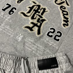 Amiri “dream Team”  Fluffy Set (hoodie & Sweats) Size L & M