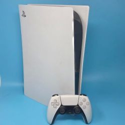 Sony PS5 Disc Version Includes Power Cord, HDMI & Controller (#24249)