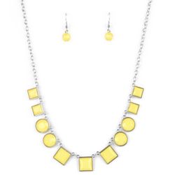 Yellow Necklace Silver