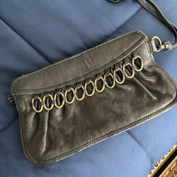 Lucky Brand Wristlet Purse - Leather, Color Black 