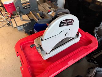 Powerful Chicago Electric 14-inch industrial cut-off saw