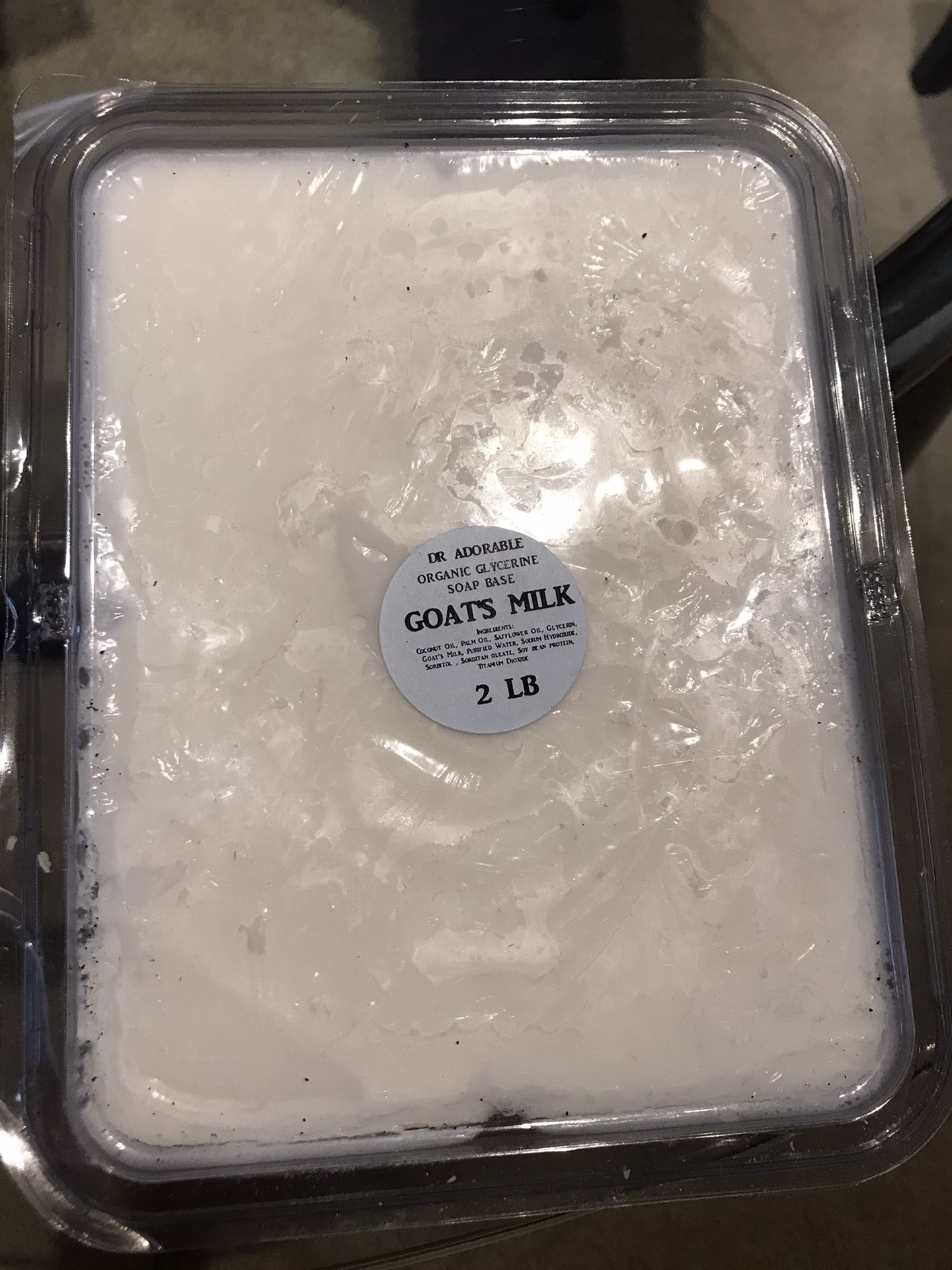 Goats milk soap base