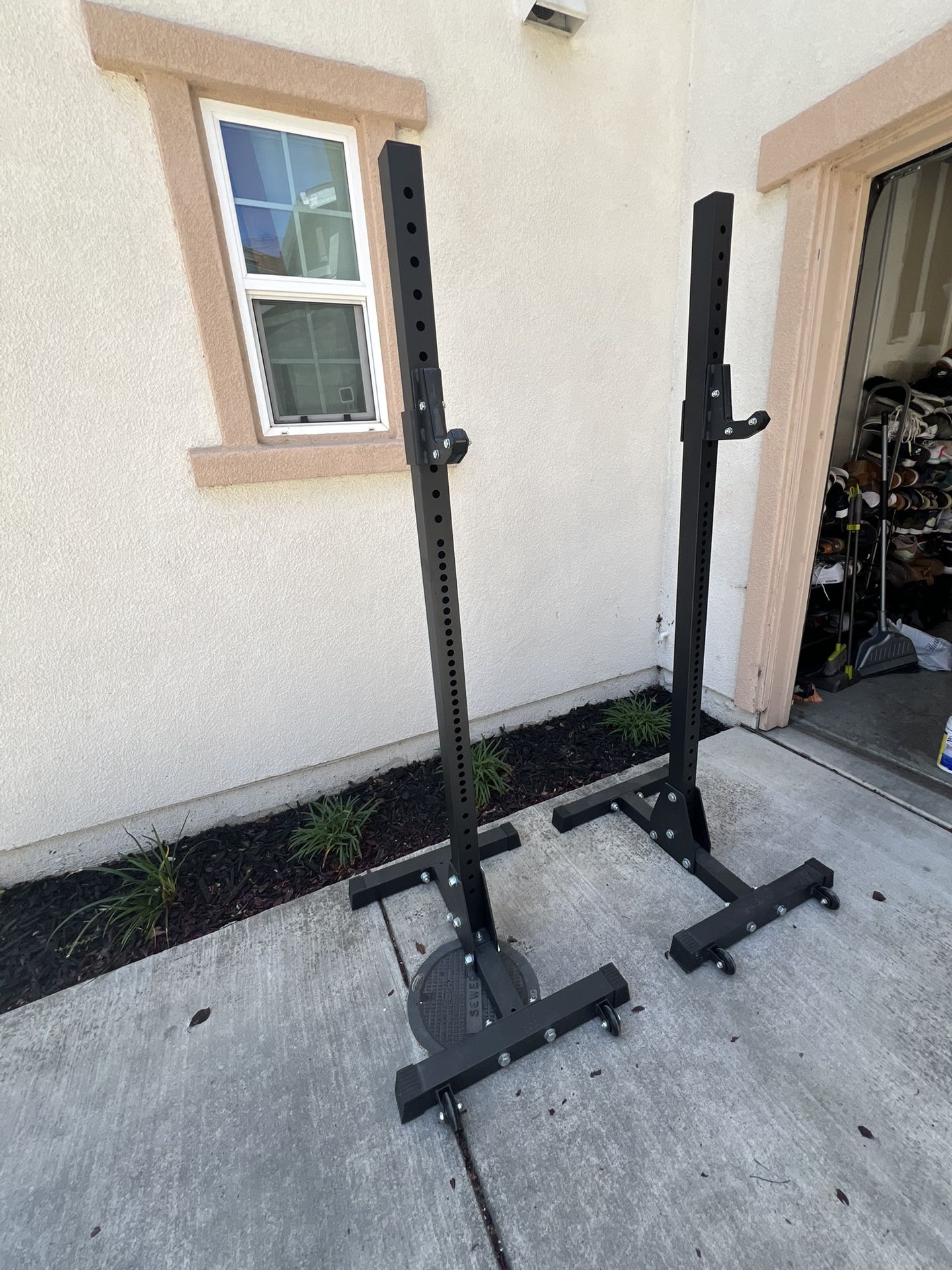 Bells Of Steel (BoS) Squat Stand With Wheels & BoS Sandwich J Cups