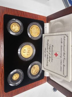 Rare five coin gold set