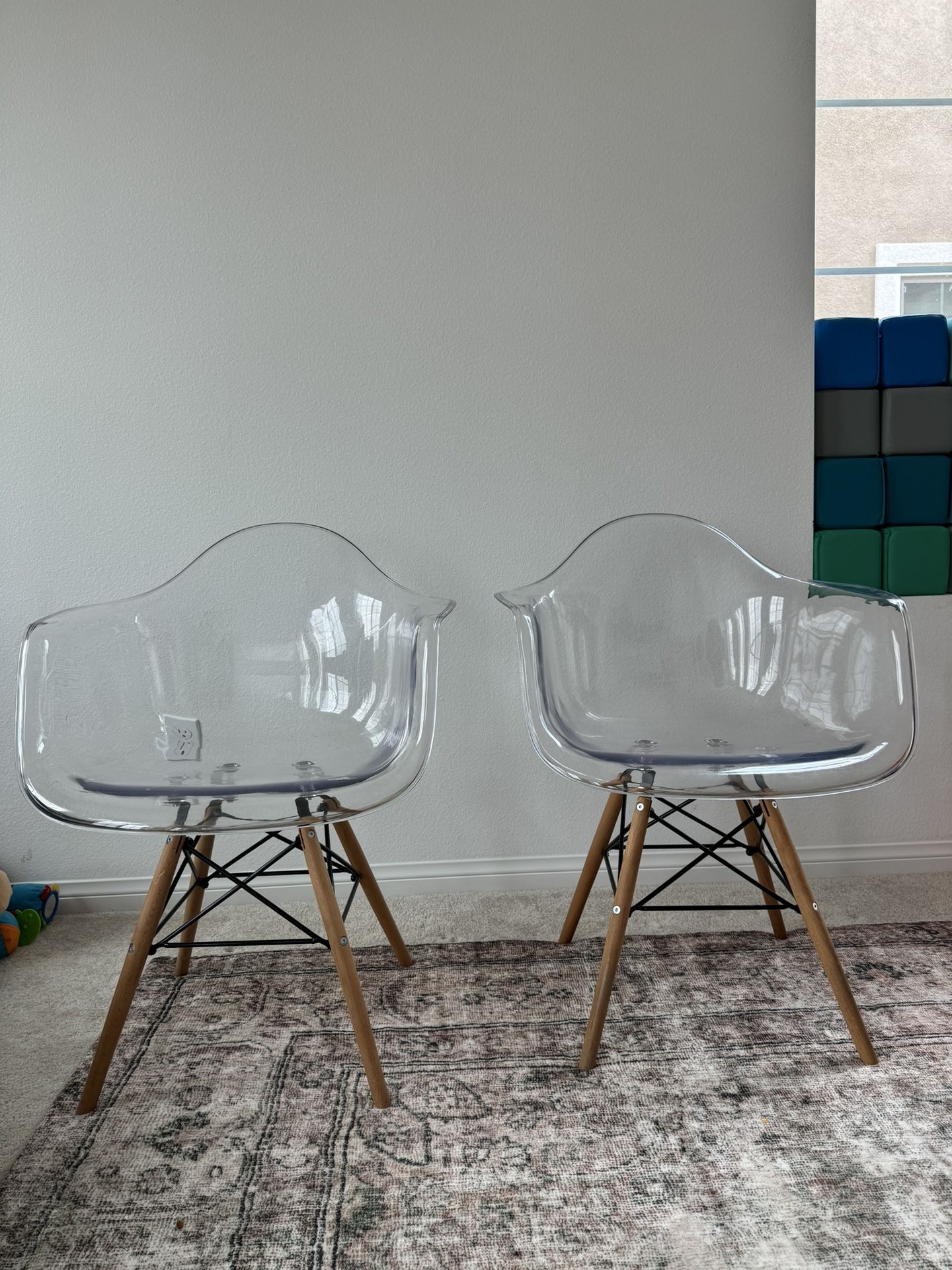 PRICE FOR BOTH Transparent Armchairs