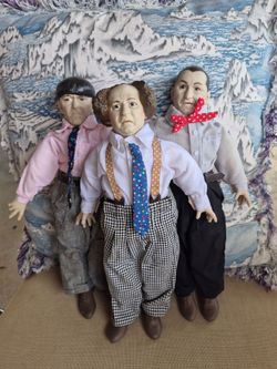 Three Stooges Collectible Doll Figure Set