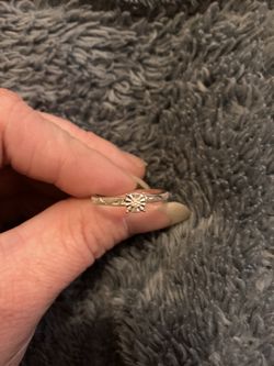 14k White Gold Womens Ring