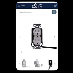 (2) 4K UHD Cameras - Hardwired Receptacle Wall Outlet Plugs With Wifi & Audio