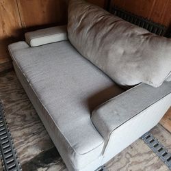 Large couch with ottoman