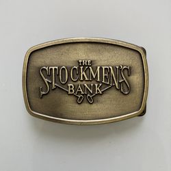 Belt Buckle: The Stockmen’s Bank