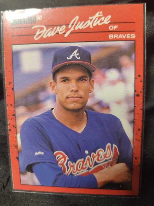 1990 Donruss David 'Dave' Justice Rookie Card