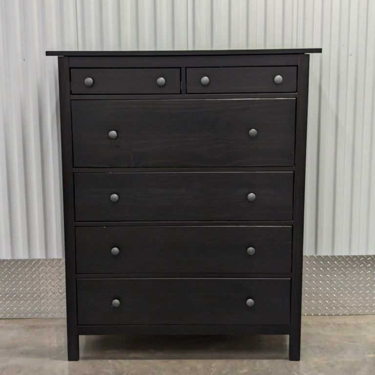 hemnes dresser black brown Ikea Black Brown Hemnes 8 Drawer Dresser With Glass Solid Wood for Sale in Champions Gt, FL