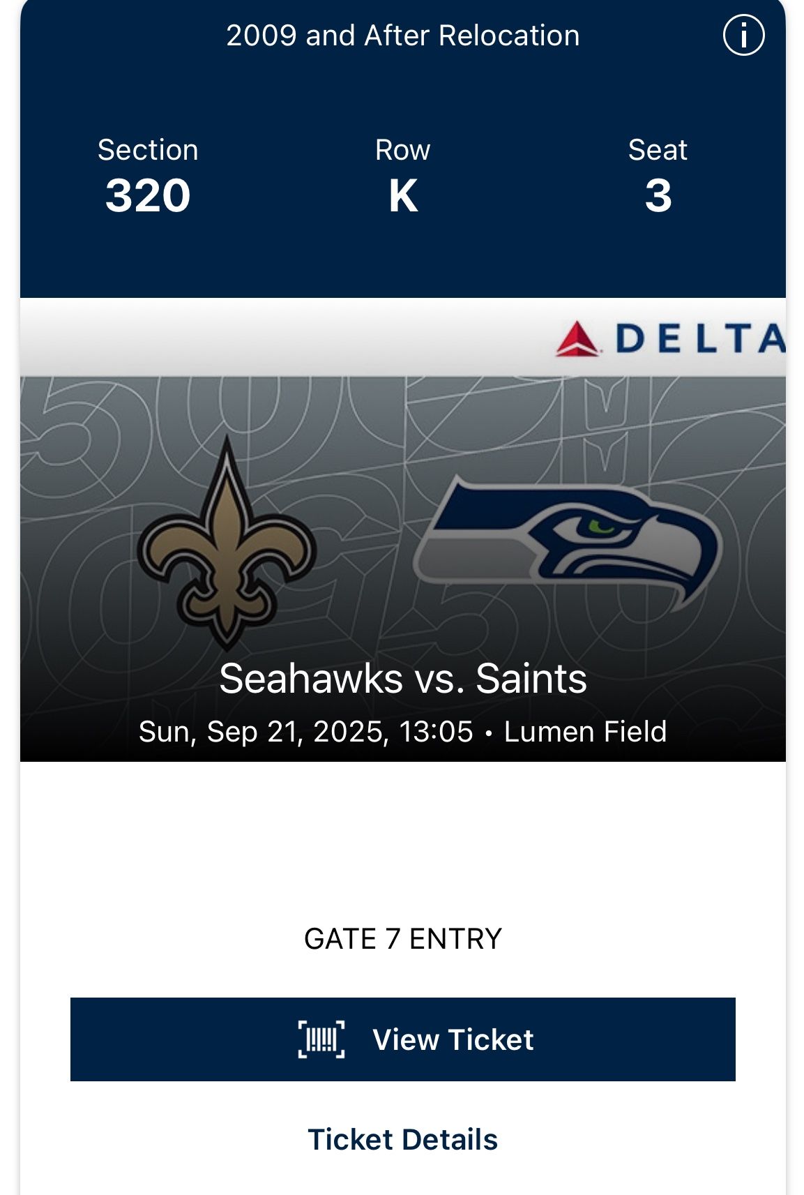 Saints-Seahawks Tickets