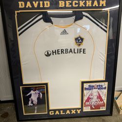 David Beckham Framed Jersey