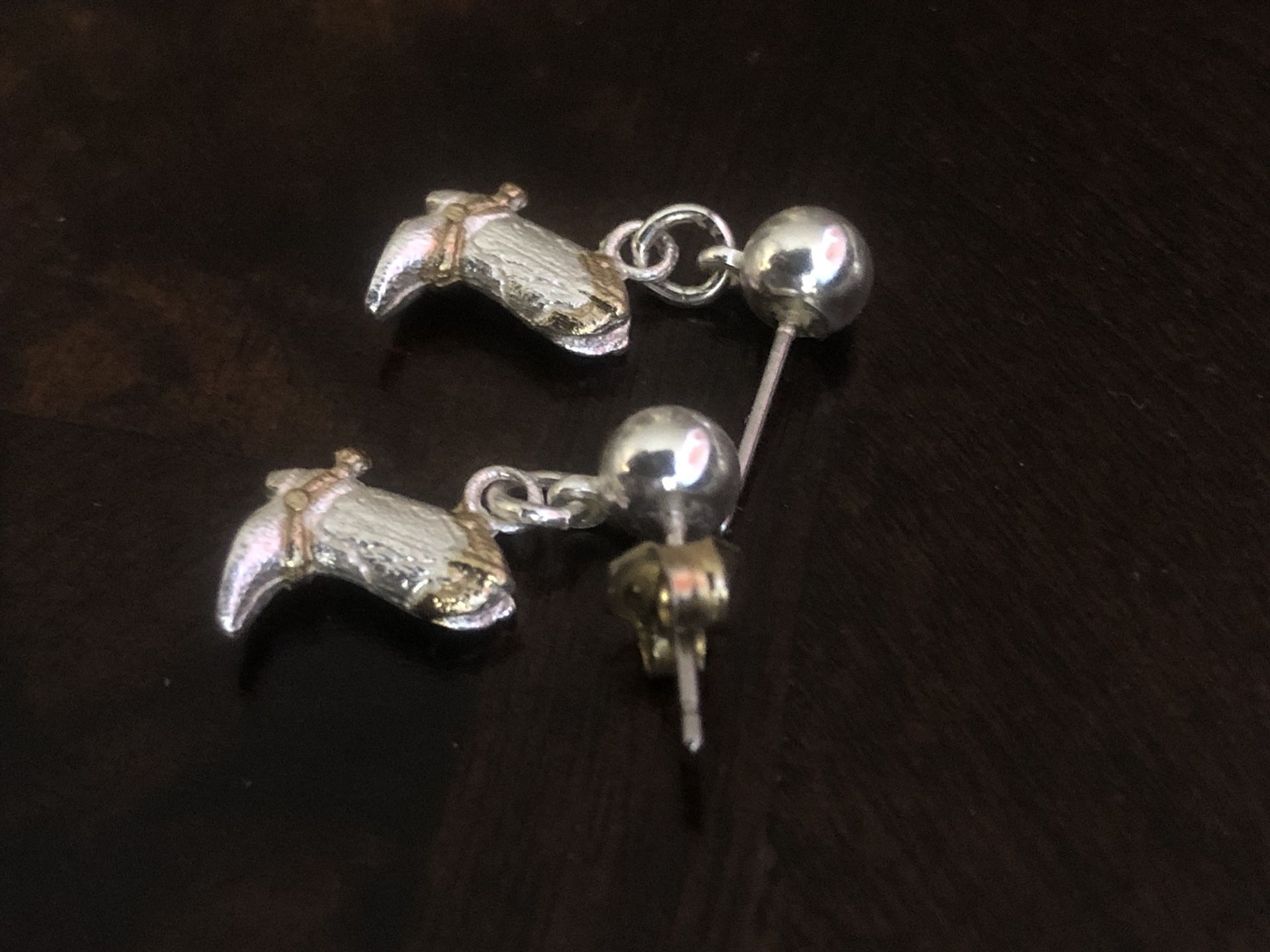 Montana silver smiths western boot earrings
