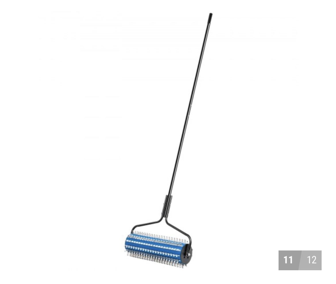 VEVOR Roller Weed Rake, 12’ Lake Weed Cutter, Uproots Aquatic Weeds ...