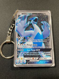 Pokemon Lugia GX Liquid Holo Keychain