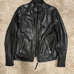 Leather Jacket - All Saints - XL