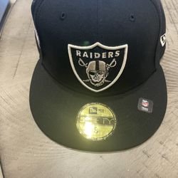 Size 8 Raiders NFL Hat