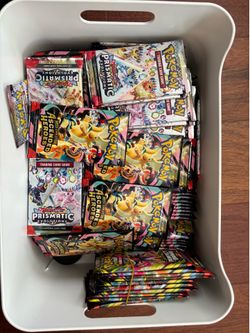 Pokemon Ascended Hero Booster and Prismatic Evolution booster packs