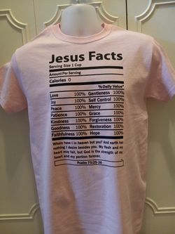 Christian T-shirts/ Jesus Facts / 5 available colors