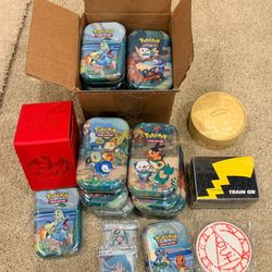 Pokémon Card Playing Tins + Other
