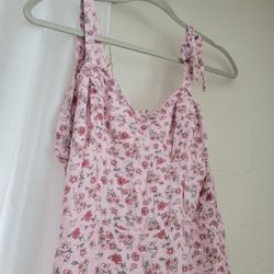 Cute Pink Sun Dress, Size S