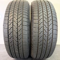 V592  225 65 17 102H  Firestone All Season  2 Used Tires 90% Life 